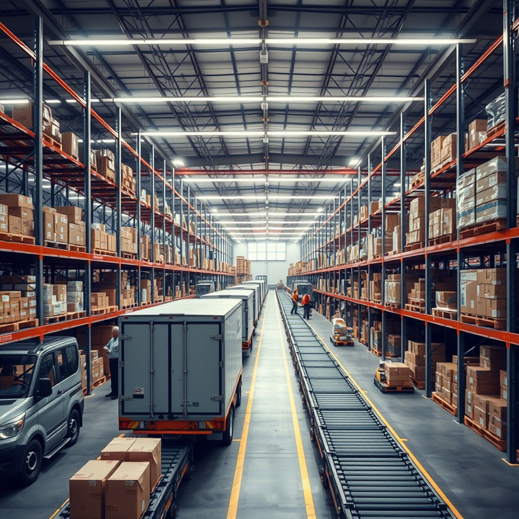 Logistics operations background